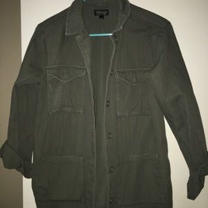 Topshop army green jacket